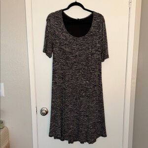 Torrid Black and Gray Knit Dress